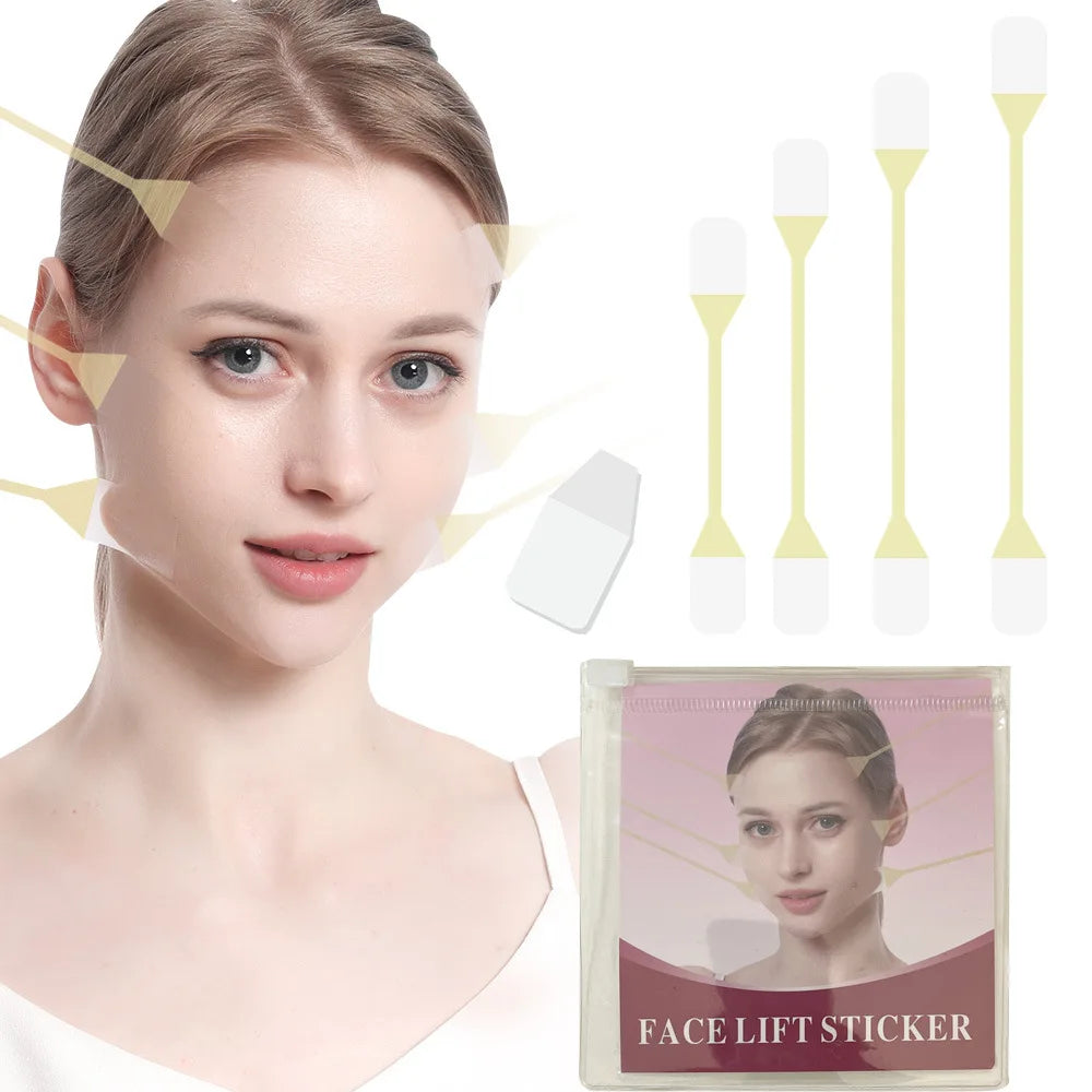 Invisible Face Lift Tape Facial Slimming Patch Wrinkle Removal Sticker Neck Eye Lifter anti Aging Patch Face Contouring Tool