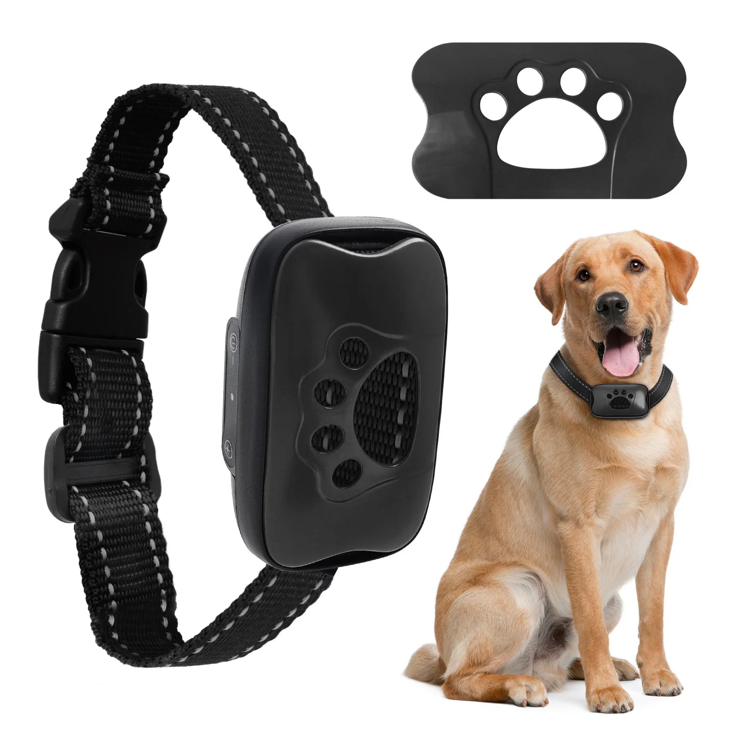Collier Anti-Aboiement Ultrasonique — Rechargeable USB Sans Choc