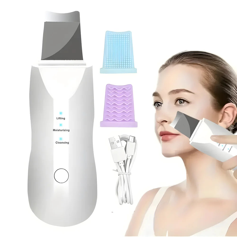 Spatule nettoyante ultrasonique Bensleyy contre les points noirs et les pores dilatés
