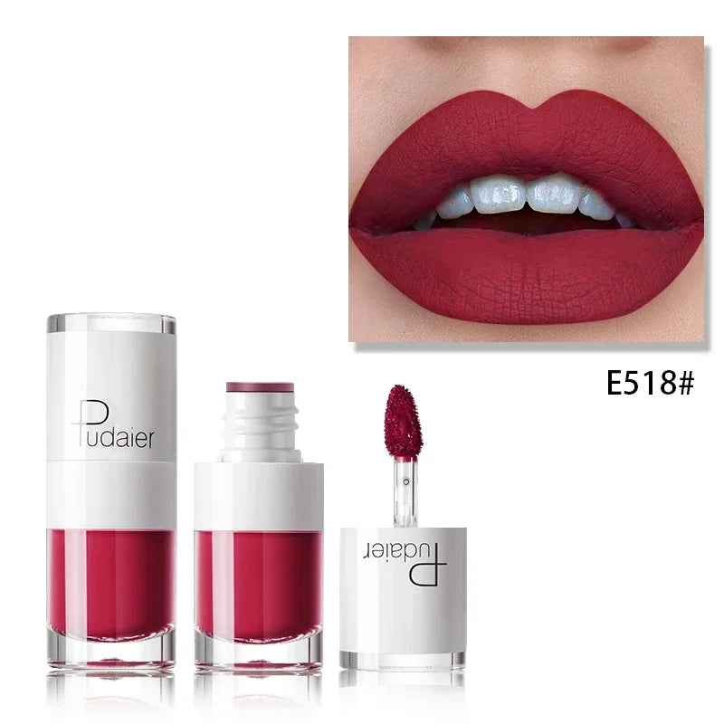 Red Lip Makeup Tattoo Long Lasting Lip Tint Matte Plumper Lip Gloss Liquid Matte Lipstick Waterproof Rouge