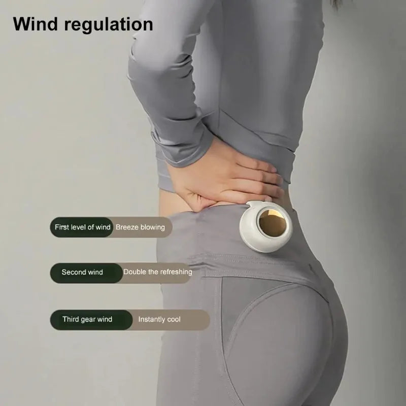 Ventilateur Ceinture Portable Sans Lame — 60 Pales Silencieux 5h Batterie USB