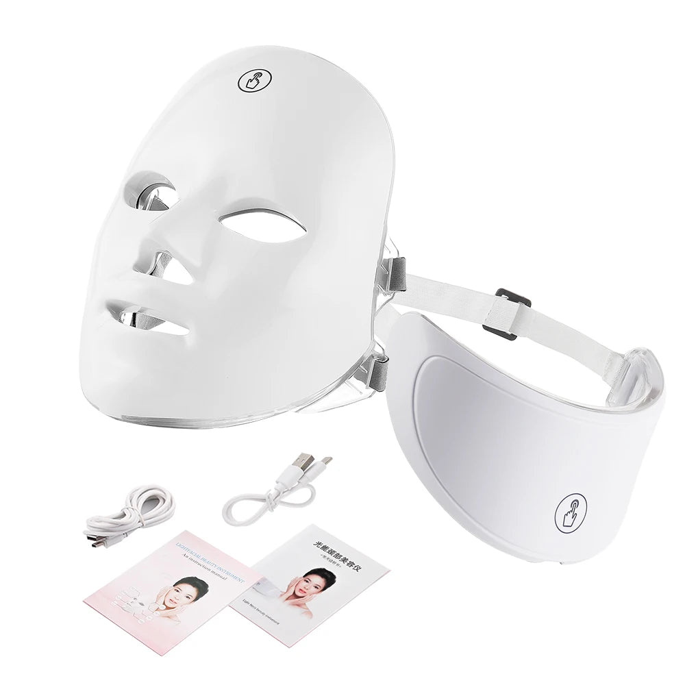 Masque LED Visage & Cou 7 Couleurs