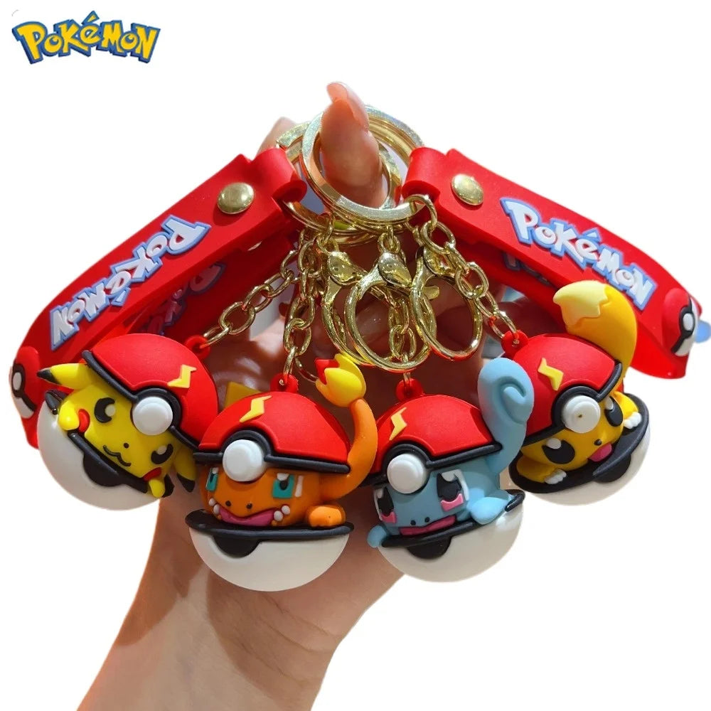 Pokémon Gift Idea - Pikachu Poké Ball keychain. A thoughtful gift for any Pokémon lover. Add charm to your keys or backpack!