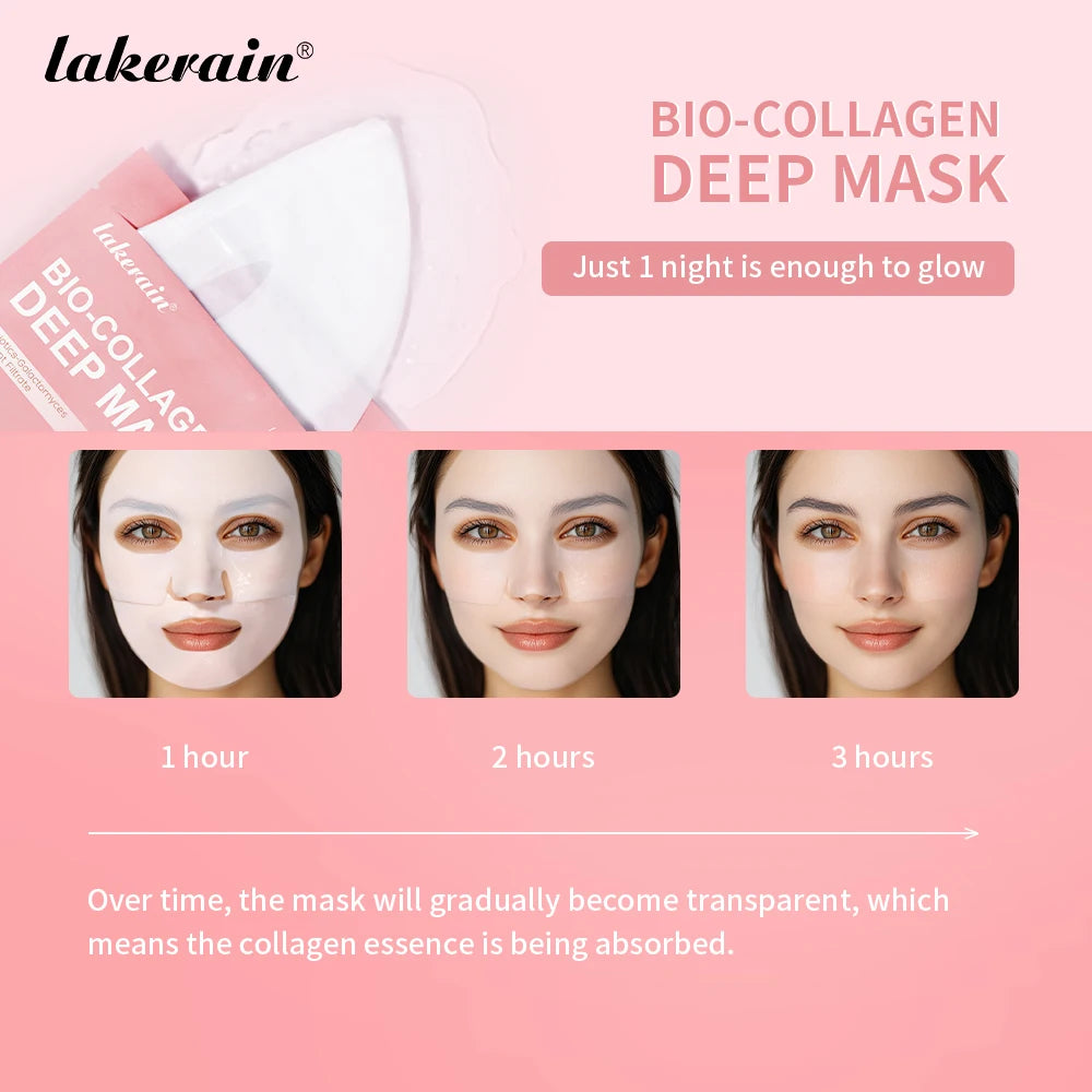 Masque Bio-Collagène Profond – Hydratation Intense, Pores Resserrés & Éclat