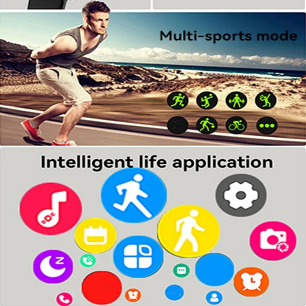 Smartwatch CHAONB 2026 — Écran HD 2.01" Appels Bluetooth Santé Sport iOS & Android