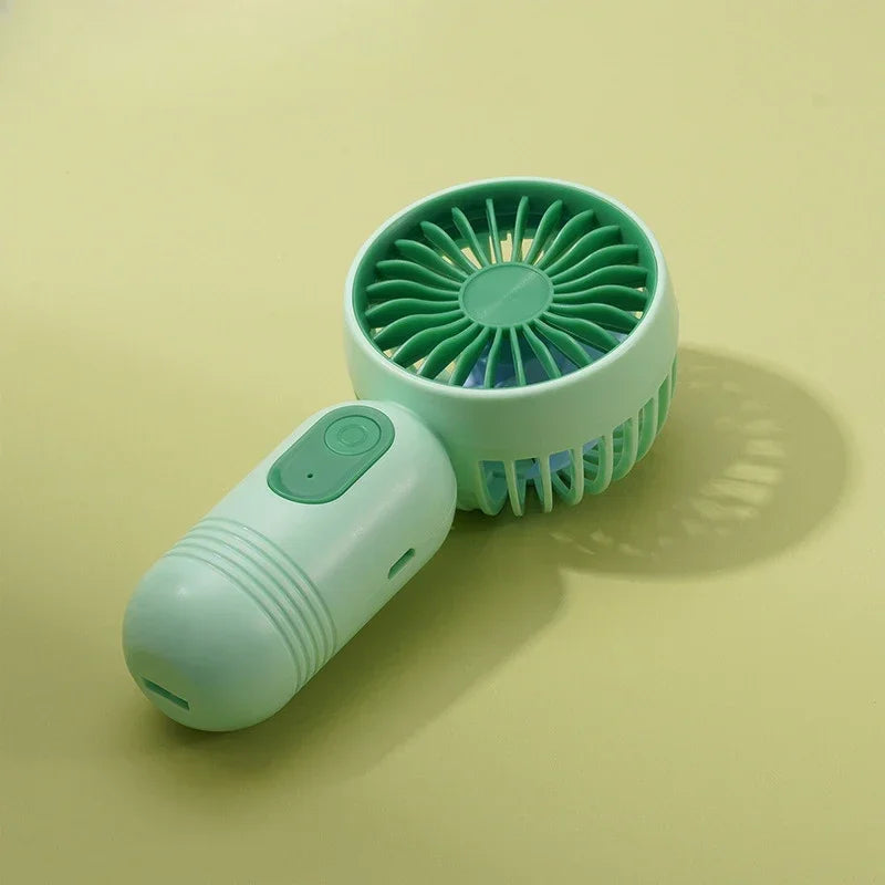Mini Portable Fan USB Charging 3-Speed Handheld Small Fan Suitable for Office, Student Dormitory, Outdoor Travel and Camping