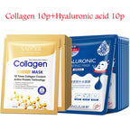 Masques Visage Acide Hyaluronique & Collagène – Lot de 20 | Hydratation Intense