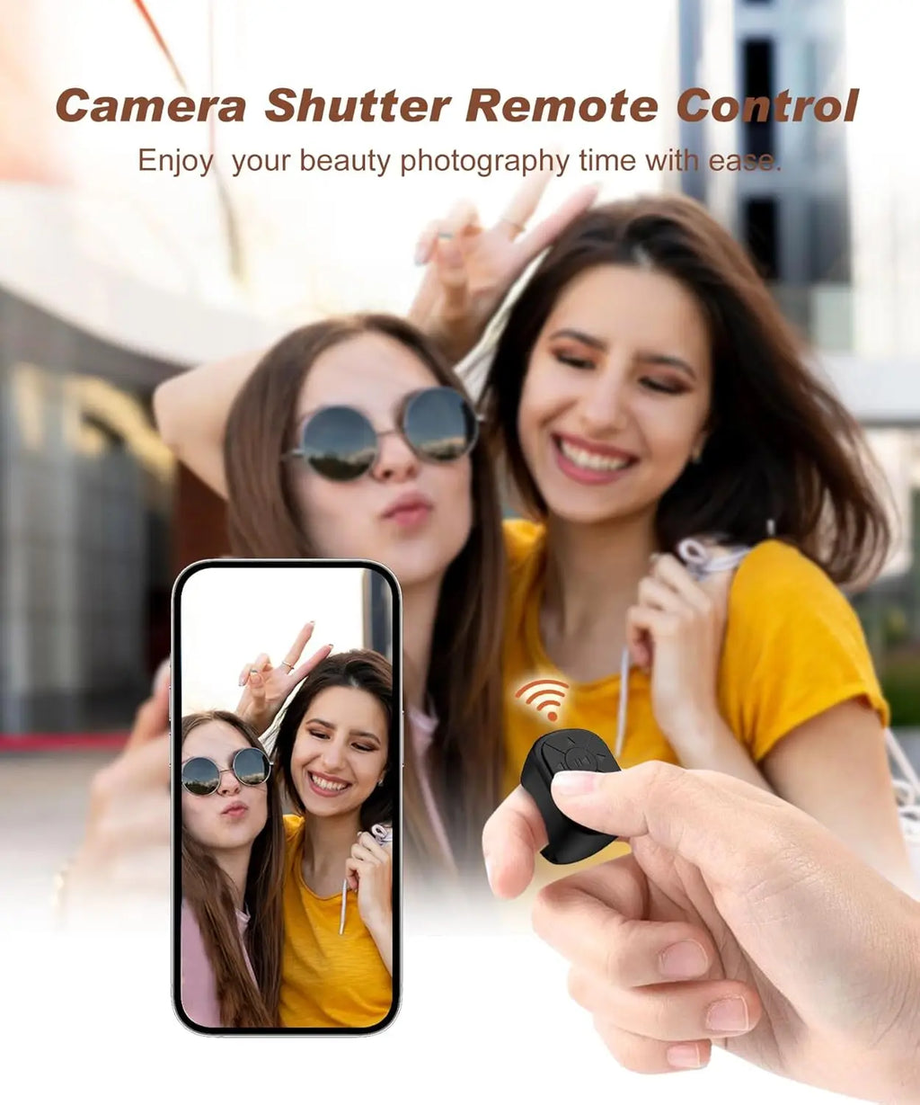 Bague Télécommande Bluetooth — Défilement TikTok Obturateur Photo iOS & Android