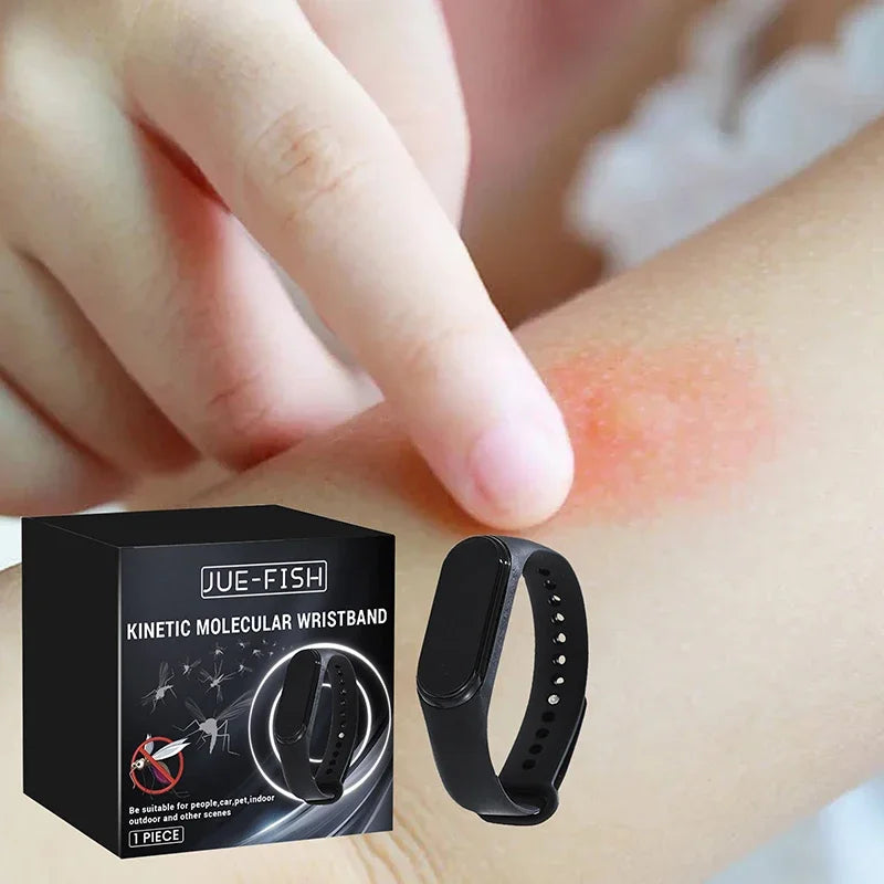 Bracelet Anti-Moustiques Ultrasonique — Protection Physique Sans Produit Chimique Intérieur & Extérieur
