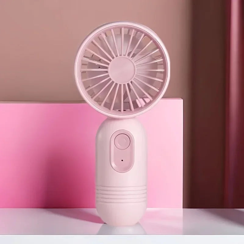 Mini Portable Fan USB Charging 3-Speed Handheld Small Fan Suitable for Office, Student Dormitory, Outdoor Travel and Camping