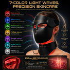 Masque LED Visage & Cou 8 Couleurs – Thérapie Lumineuse Anti-Âge