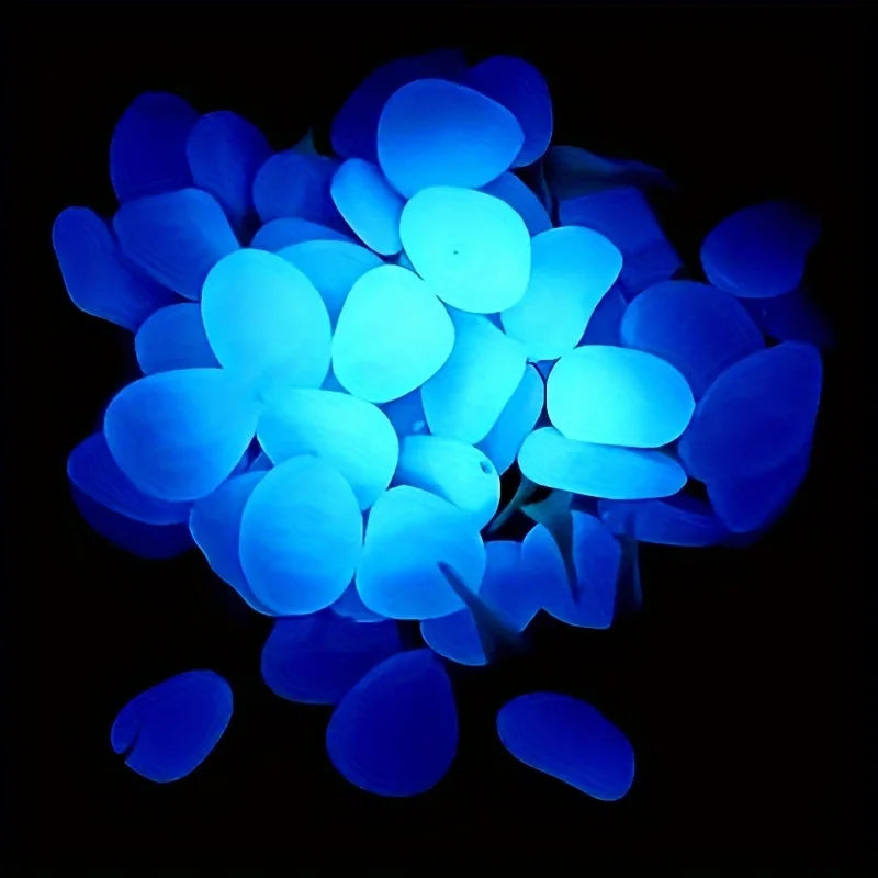 100/500 Pcs/bag, Luminous Stone, Landscape Flower Pot And Fish Tank Beautification Decorative Stone (0.31 * 0.39 Inches)