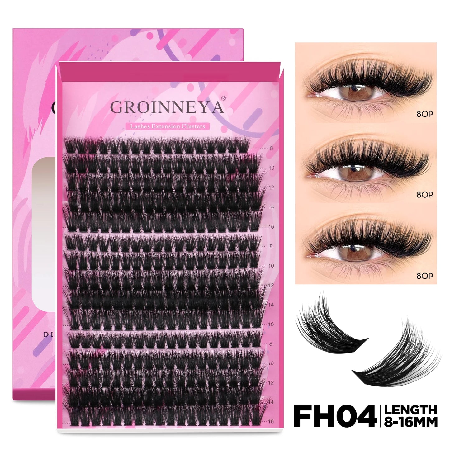 Kit Extensions de Cils DIY — Cluster, Colle & Fixateur