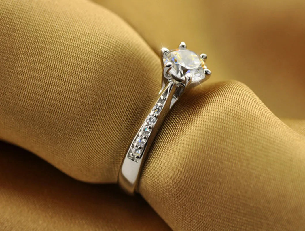 Bague Solitaire Argent 925