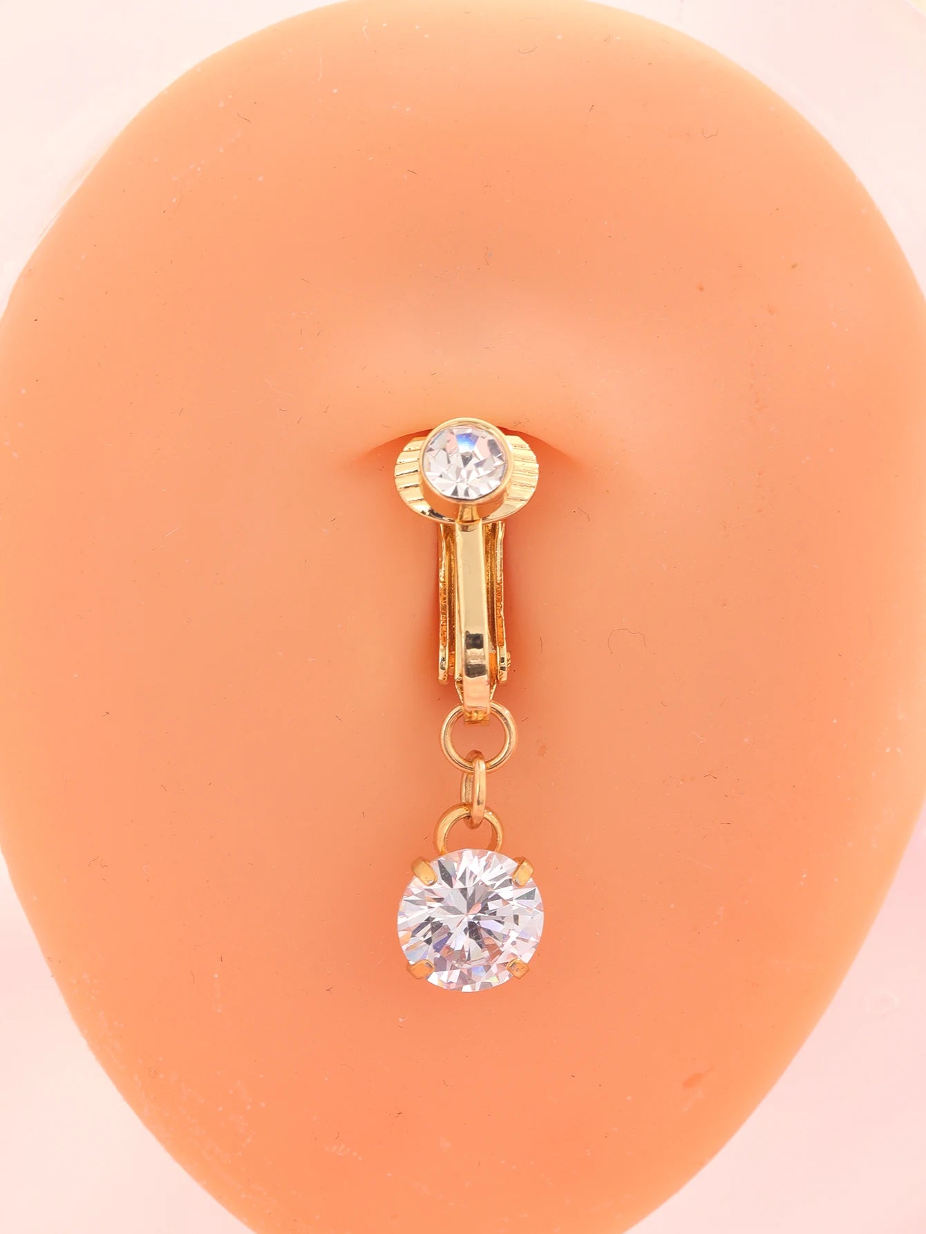 Faux Piercing Nombril Clip — Sans Perçage