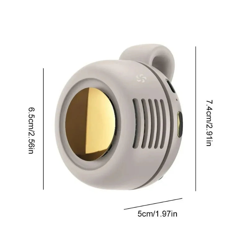Ventilateur Ceinture Portable Sans Lame — 60 Pales Silencieux 5h Batterie USB
