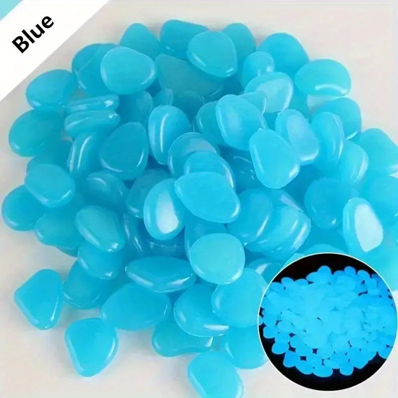 100/500 Pcs/bag, Luminous Stone, Landscape Flower Pot And Fish Tank Beautification Decorative Stone (0.31 * 0.39 Inches)