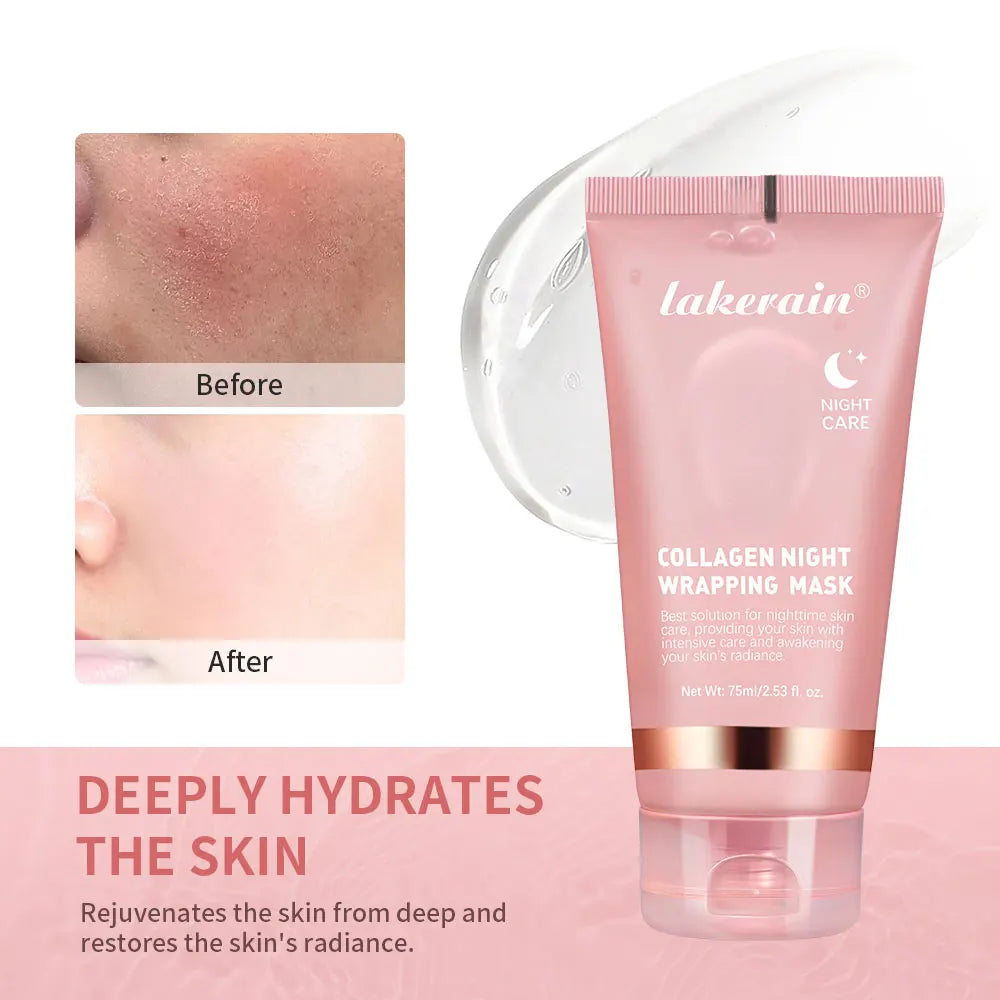 Masque Coréen au Collagène Peel-Off — Anti-Rides & Lifting Nuit
