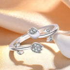Herzring aus 925er Silber