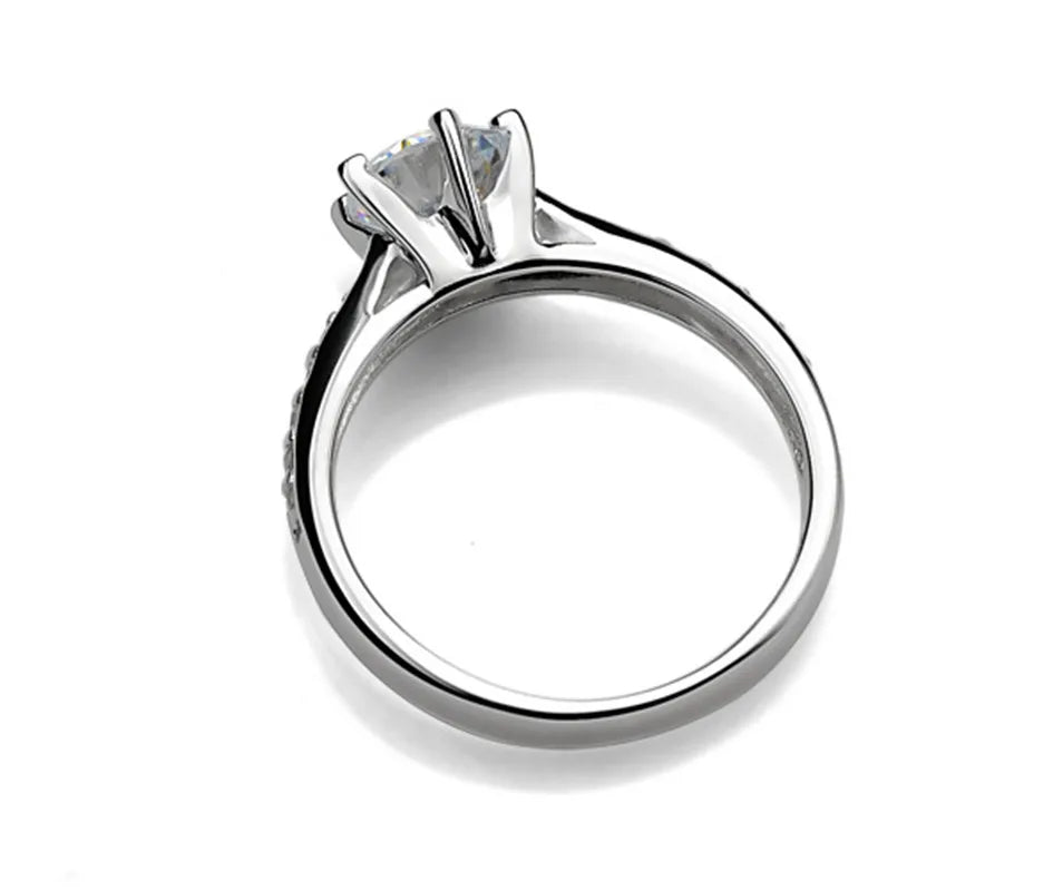 Bague Solitaire Argent 925
