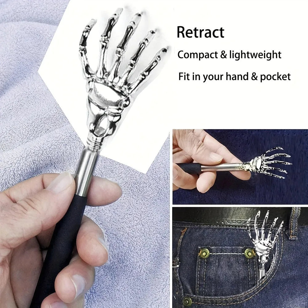 Gratte-Dos Télescopique Inox — Extensible 21-53 cm Humains & Animaux