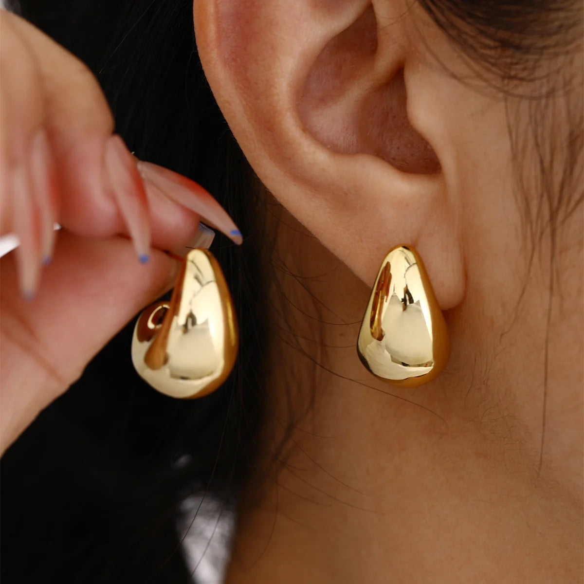 Vintage Elegant Teardrop Stud Earring Set Chic Simple Fashion Lightweight Earrings  for Women Daily Wear Party Jewelry Gift 2025