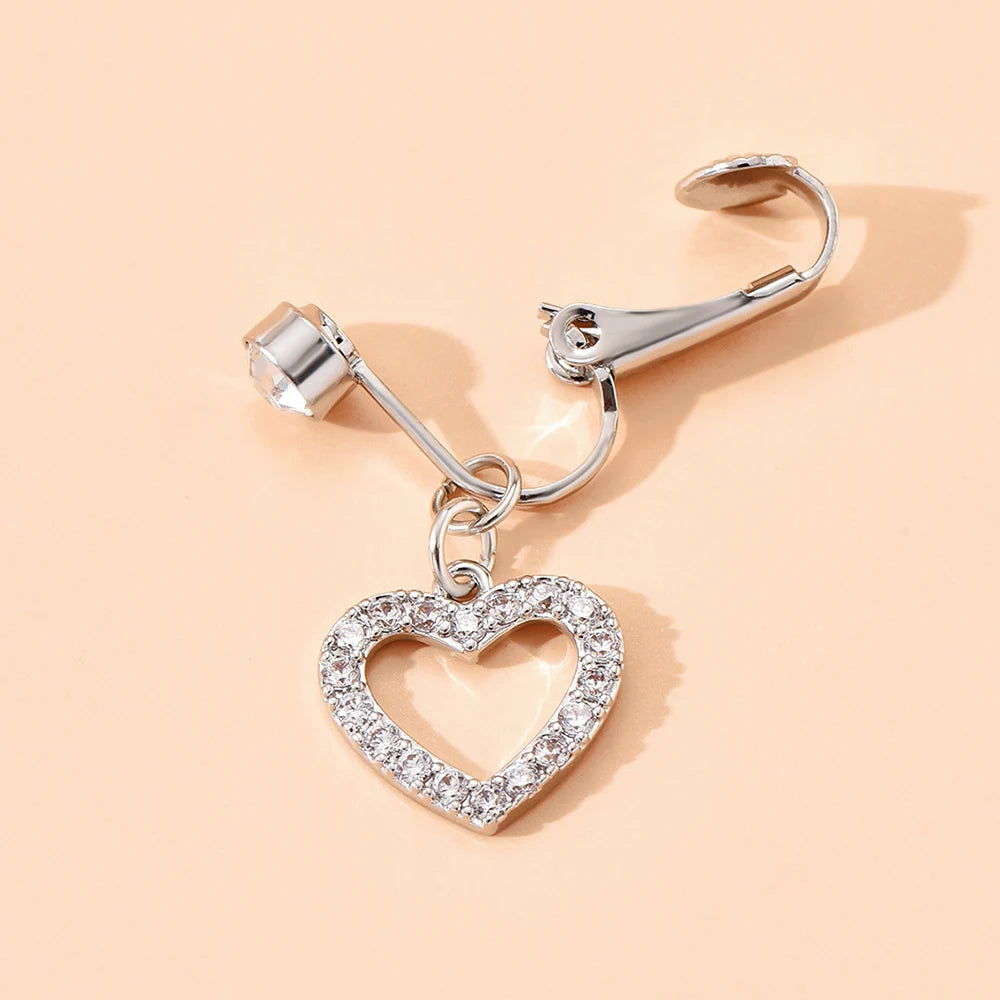 Faux Piercing Nombril Clip — Sans Perçage