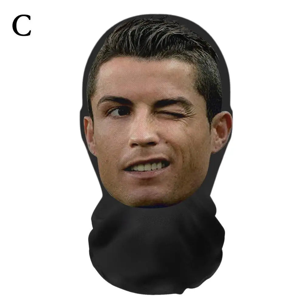 3D Full Face Mask Balaclava Printed Realistic Funny Prank Face Mask for Cosplay Daily Joke Men Women Headdress Halloween Masks