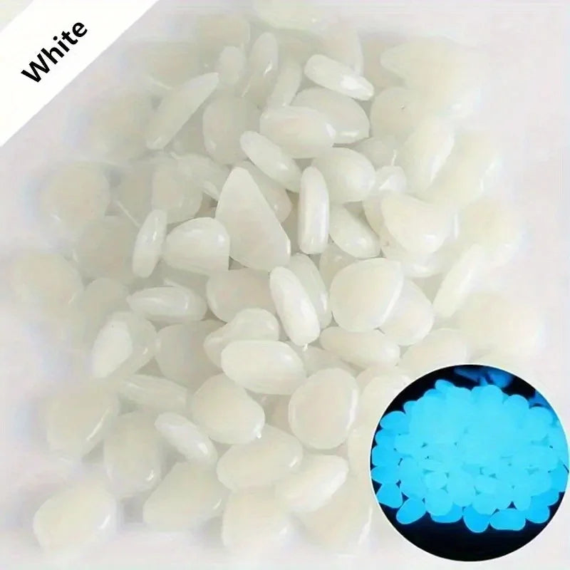 100/500 Pcs/bag, Luminous Stone, Landscape Flower Pot And Fish Tank Beautification Decorative Stone (0.31 * 0.39 Inches)