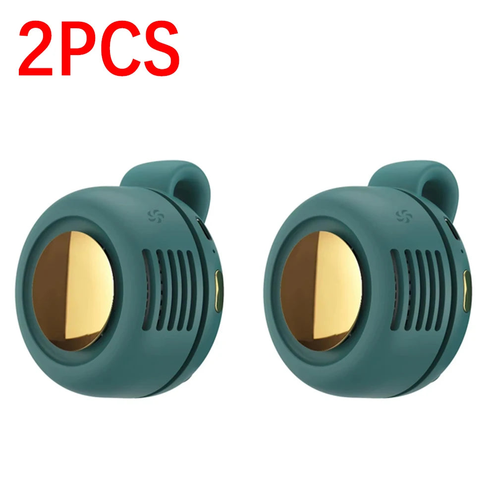 Ventilateur Ceinture Portable Sans Lame — 60 Pales Silencieux 5h Batterie USB