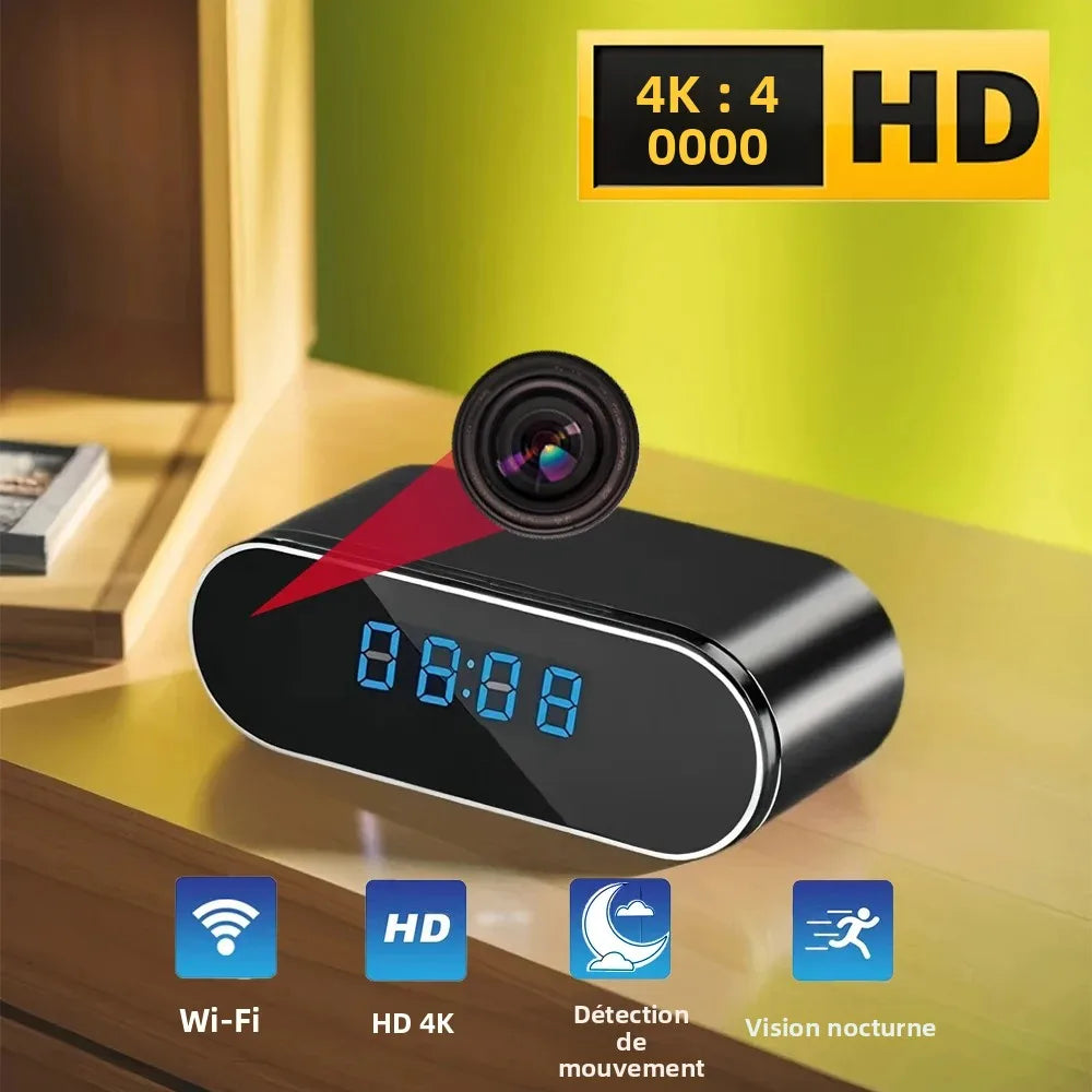 Réveil Caméra WiFi 4K