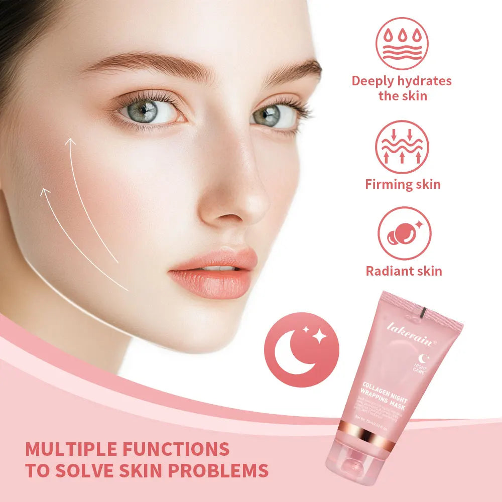Masque Coréen au Collagène Peel-Off — Anti-Rides & Lifting Nuit
