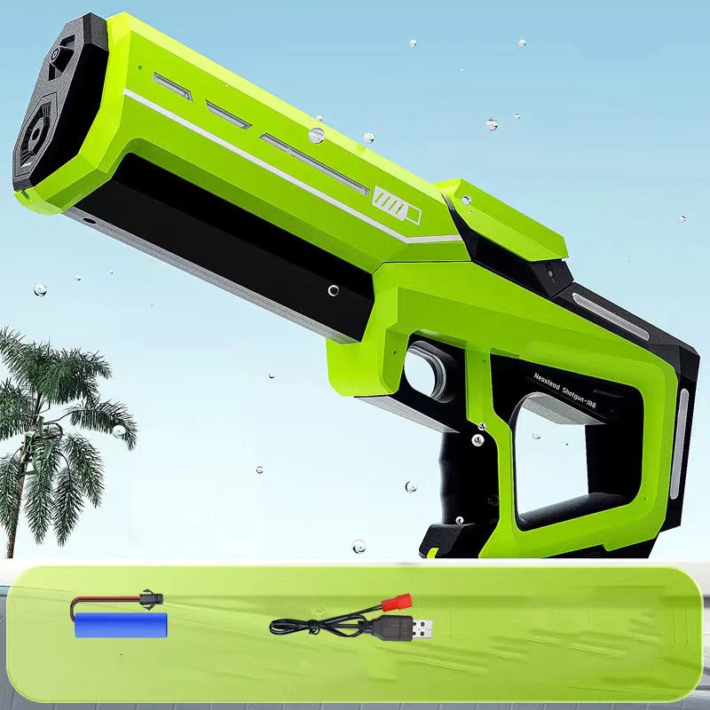 Pistolet à Eau Électrique — Puissant Automatique Été & Plage
