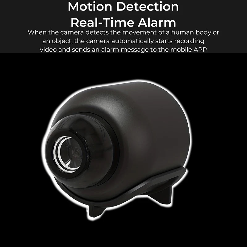 Nouvelle X5 Mini Caméra 1080P WiFi — Vision Nocturne Détection Mouvement Ultra-Légère 32g