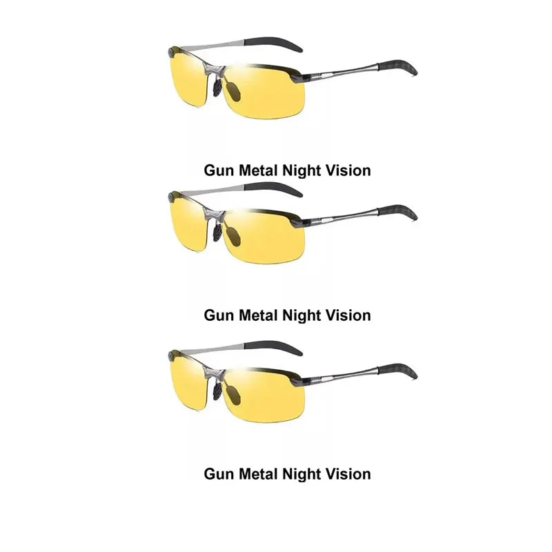 1/2/3pcs Day And Night Vision Sunglasses Polarized Smart Photochromic Sun Glasses For Man Woman Camping Fishing Driving Climbing