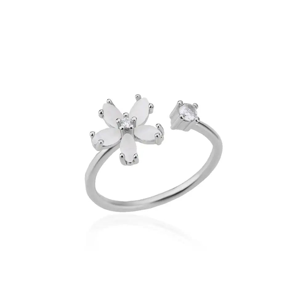 Bague Tournesol Acier Inoxydable — Or & Fleur Exagérée