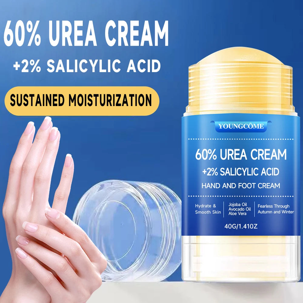 Crème Urée 60% Pieds & Mains – Acide Salicylique, Aloe Vera & Acide Hyaluronique