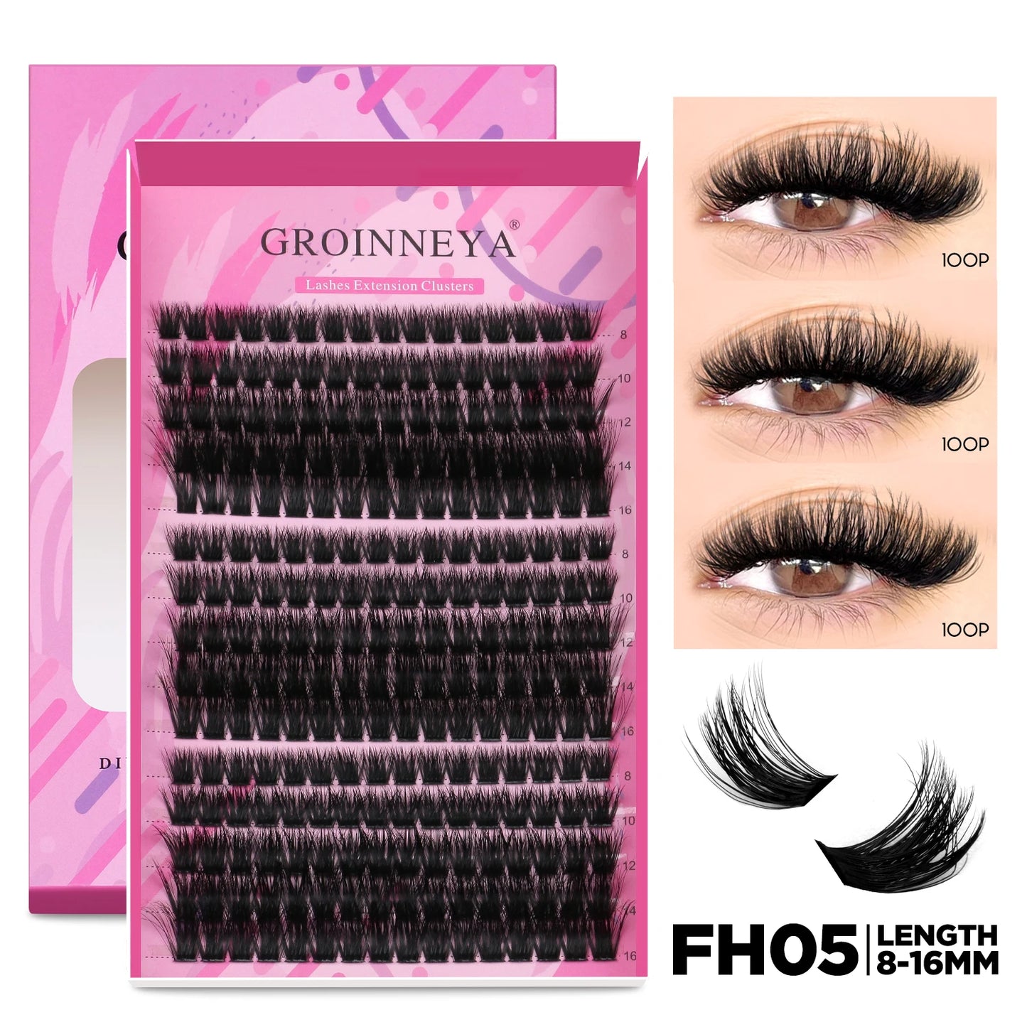 Kit Extensions de Cils DIY — Cluster, Colle & Fixateur