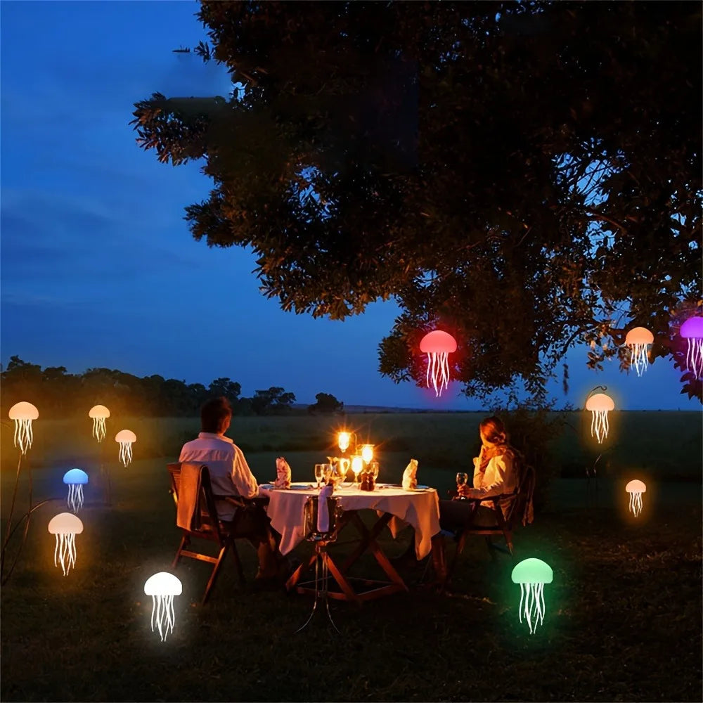 Lampe Méduse Gradient — Décoration Chambre Bioluminescente