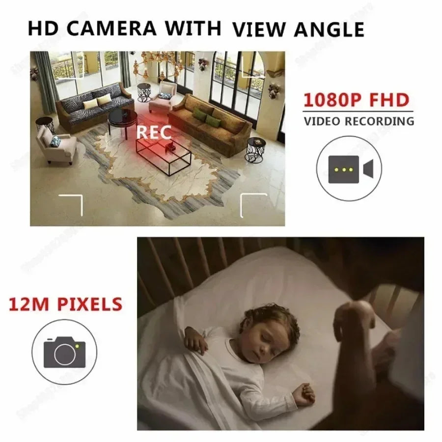 Mini Caméra Espion 1080P WiFi — Invisible Vision Nocturne Batterie Intégrée