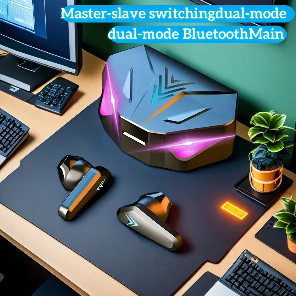 X15 TWS Écouteurs Gaming Bluetooth 5.3 — Réduction de Bruit Micro Affichage LED