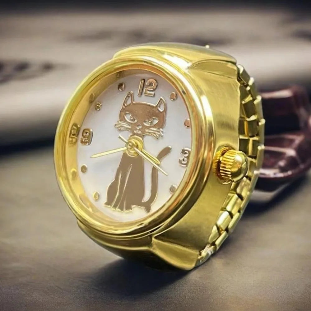 Bague-Montre Chat
