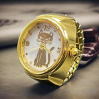 Ring-Uhr Katze
