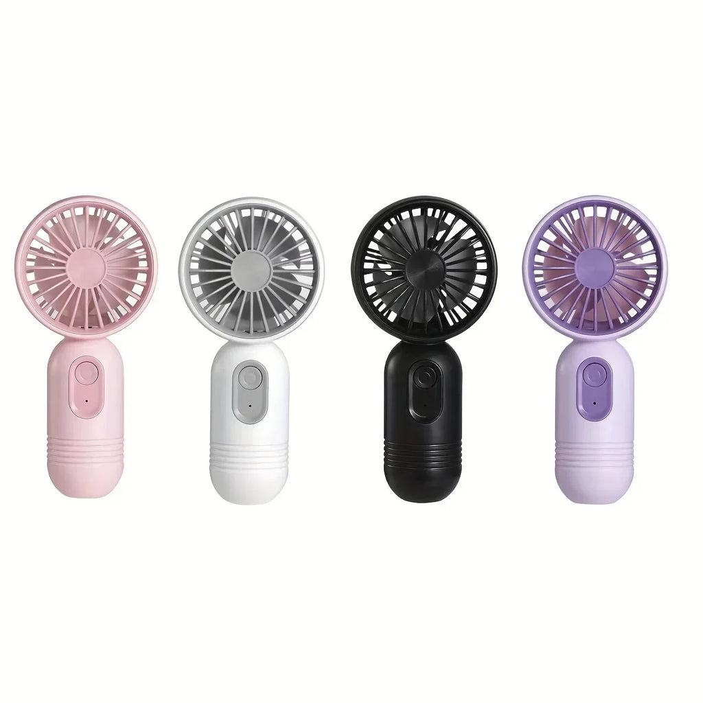Mini Portable Fan USB Charging 3-Speed Handheld Small Fan Suitable for Office, Student Dormitory, Outdoor Travel and Camping