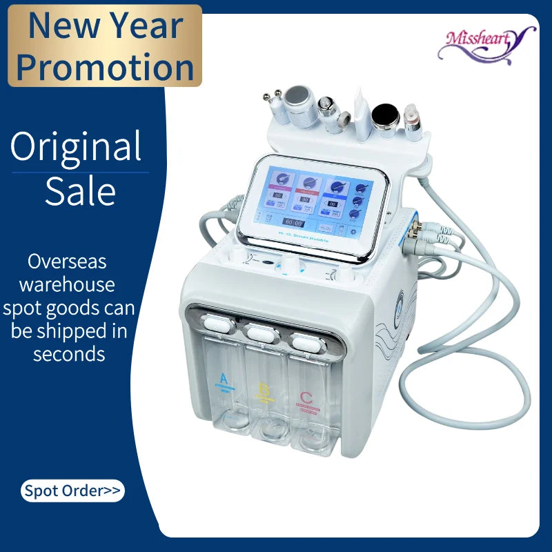 Machine Faciale Professionnelle Missheart – Hydra Nettoyage Profond 6/7-en-1