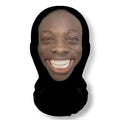 NEW 2026 3D Seamless Mask Funny Face Printed Head Scarf Celebrity Ice Silk Sunscreen Head Mask Halloween Cosplay Props