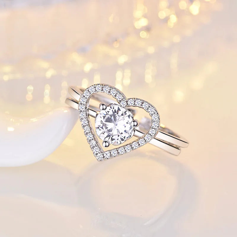 Bague Cœur Argent 925