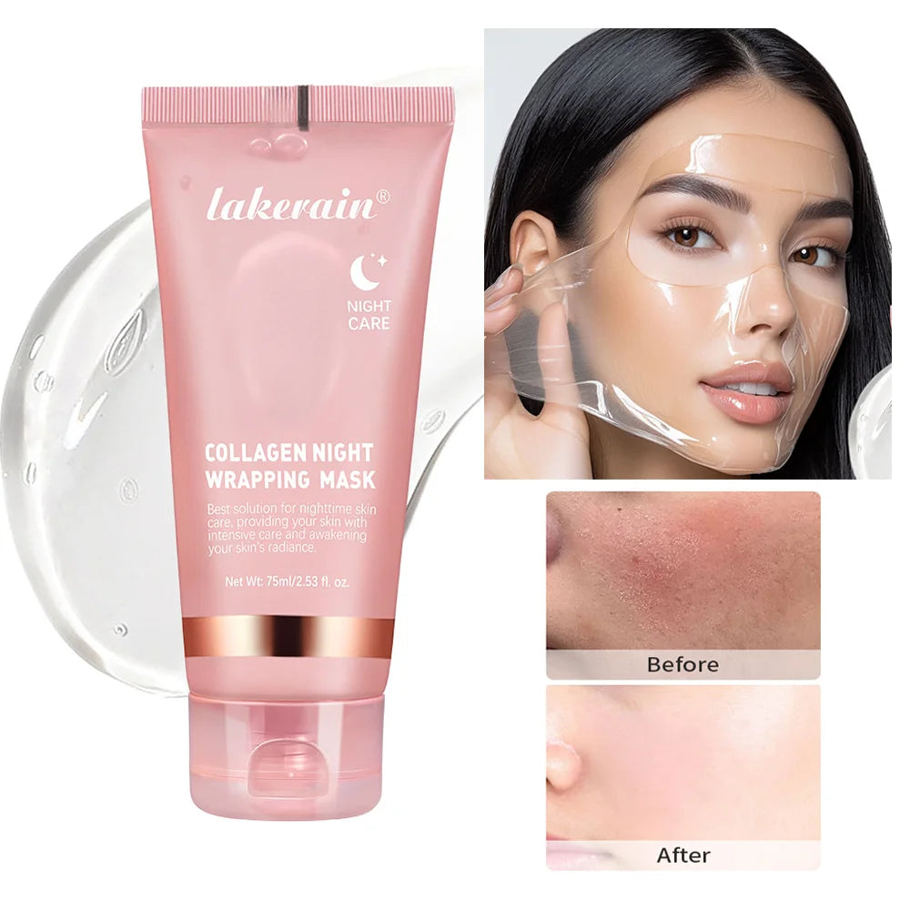 Masque Coréen au Collagène Peel-Off — Anti-Rides & Lifting Nuit