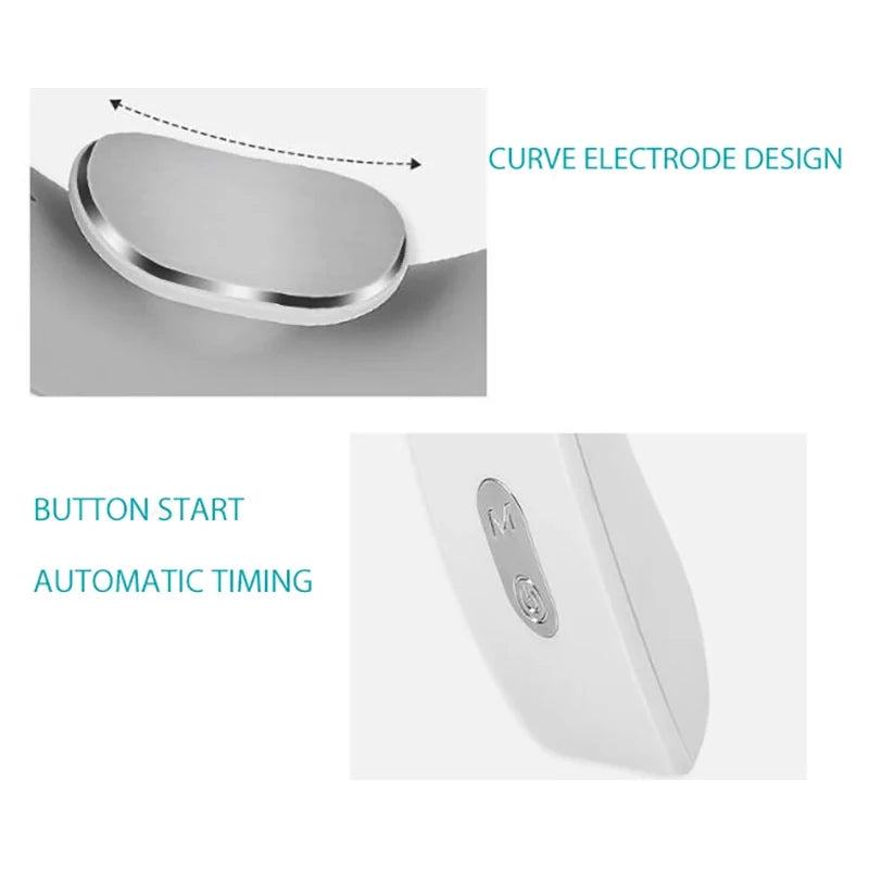 Masseur Cervical Mini Portable — Électrodes Douces 15 min