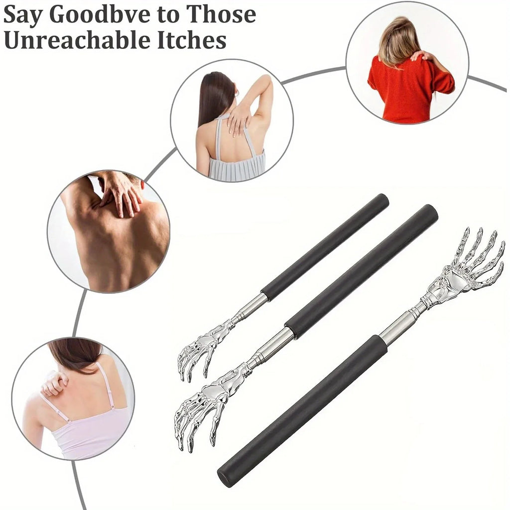 Gratte-Dos Télescopique Inox — Extensible 21-53 cm Humains & Animaux